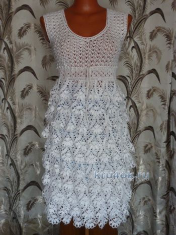 Crocheted dress - the work of Marina Efimenko