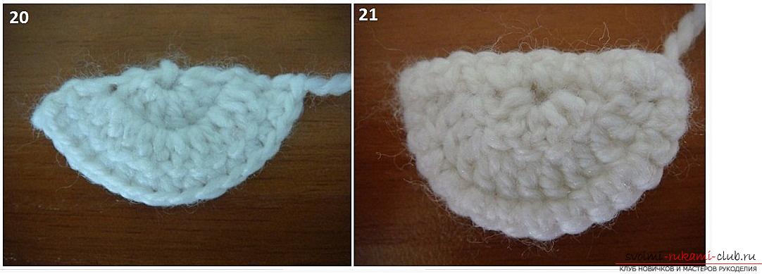 How to crochet booties in the form of sneakers, step-by-step photos, diagrams and a detailed description of two variants of knitting pinets for kids. Photo number 17