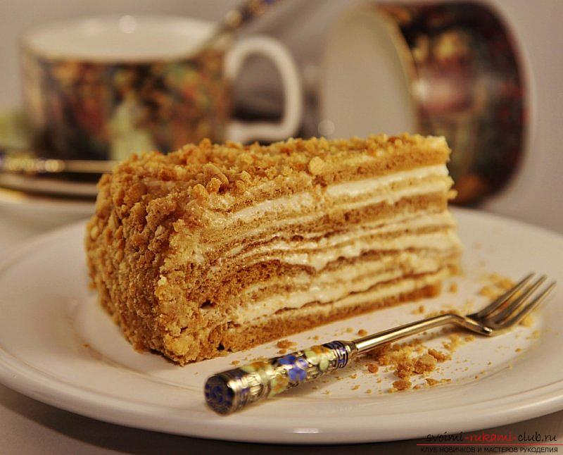 Homemade honey cake. Picture №3