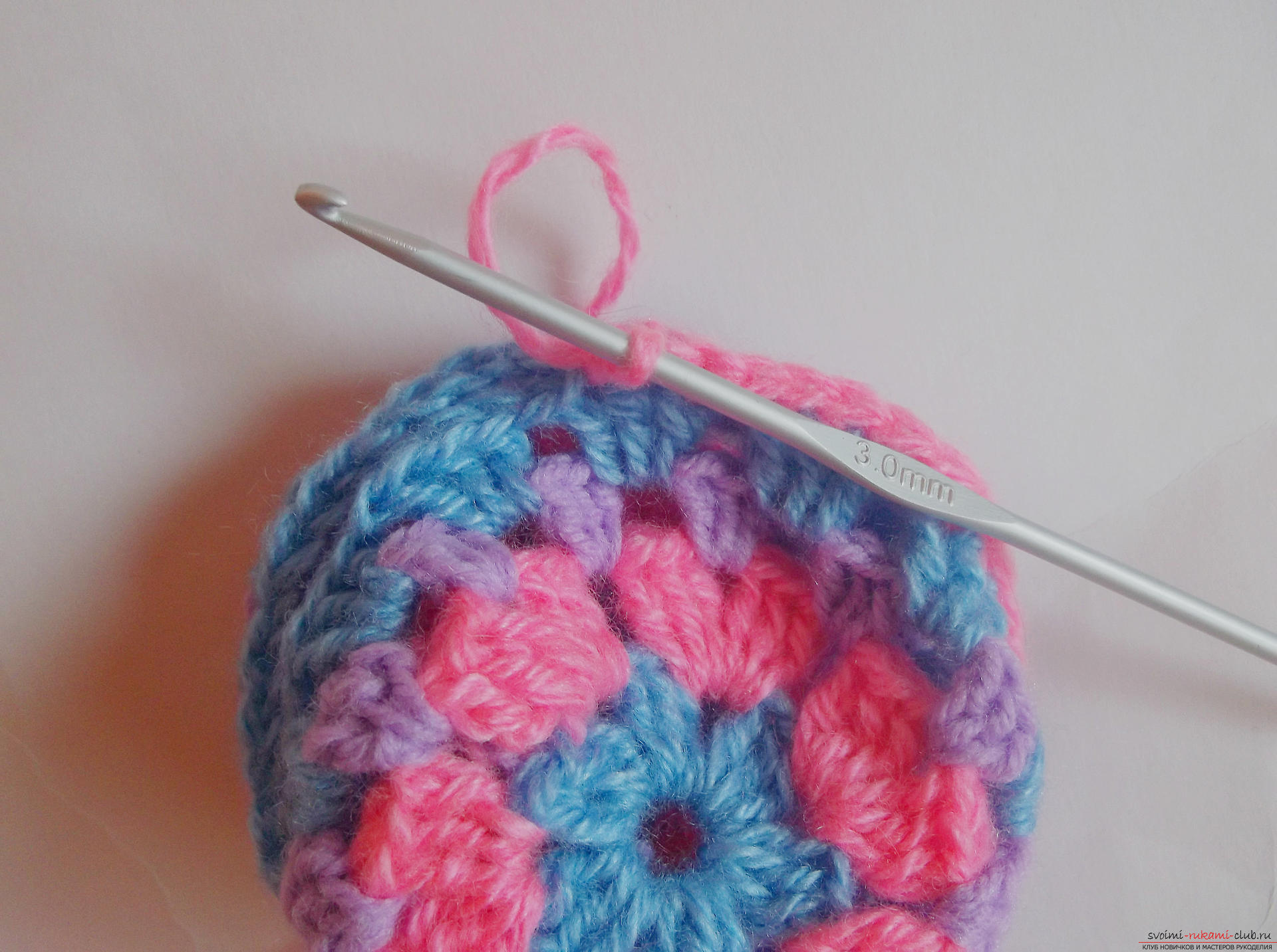 Photo to a lesson on crocheting a Christmas ball. Photo №8