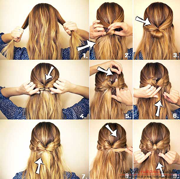 Create original and new hairstyles with your own hands with instructions and photos .. Photo # 5