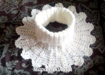 Crocheted crochet. The work of Mary