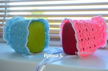 Crochet cap. The work of Irina Stilnik