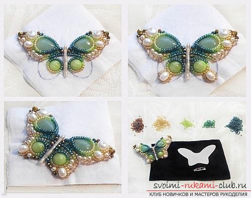 Free master classes to create brooches from beads with step-by-step photos. Photo №6