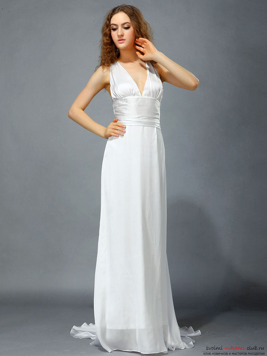 How to make evening dress for the new year in the Greek style with your own hands ?. Picture №3