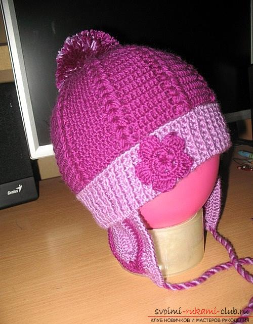 How to tie an autumn hat with your own hands for girls, detailed diagrams, a photo and a description of the work. Photo №4