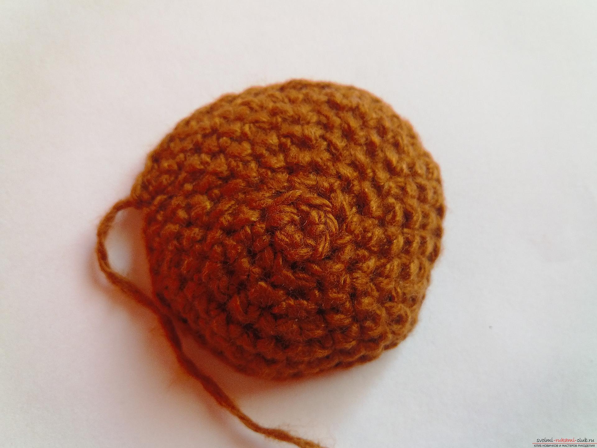 This master class will teach how to tie a cap for newborns - a cap-bear crochet. Picture №6