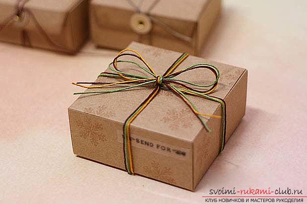 A lesson on making unusual gift wrapping for handmade soaps, tips and tricks .. Photo # 8