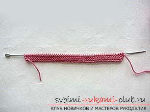 How to learn to knit wavy patterns with knitting needles. Photo №6
