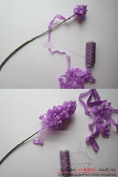 Quilling of lilac branches with own hands for a bouquet is a master class. Photo №4