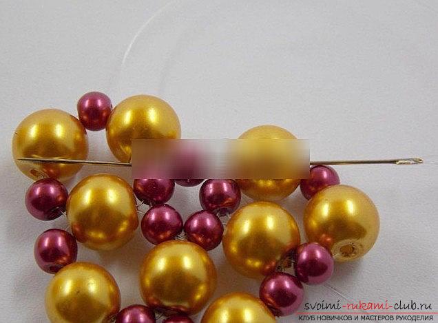 How to make a beautiful bead for Christmas trees? New Year's master class beads. Photo №4