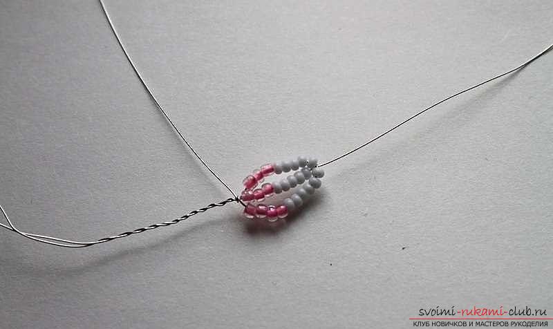 How to weave sakura from beads, detailed master classes with step-by-step photo and description .. Photo # 29