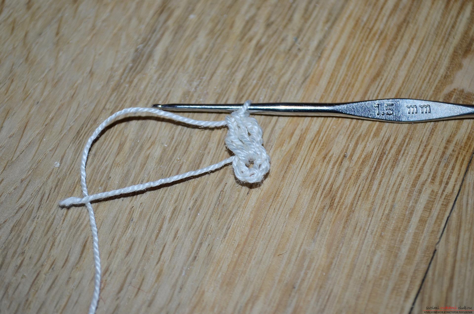 A crocheting lesson for the original cushion-needle bed with step-by-step recommendations and photos. Picture №3