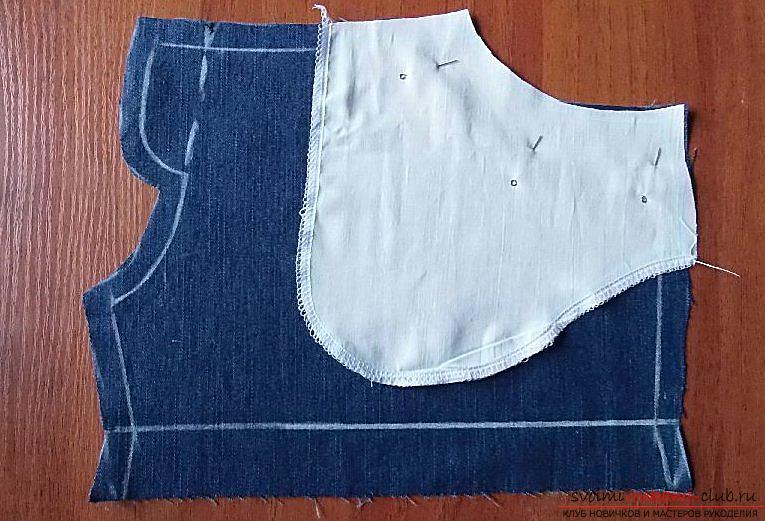 Sewing jeans shorts. Photo Number 14