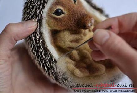 How to hedge the hedgehog: the author's lesson on felting. Photo №1