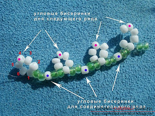 Free schemes and master classes with a photo on weaving baubles of beads and beads .. Photo # 4