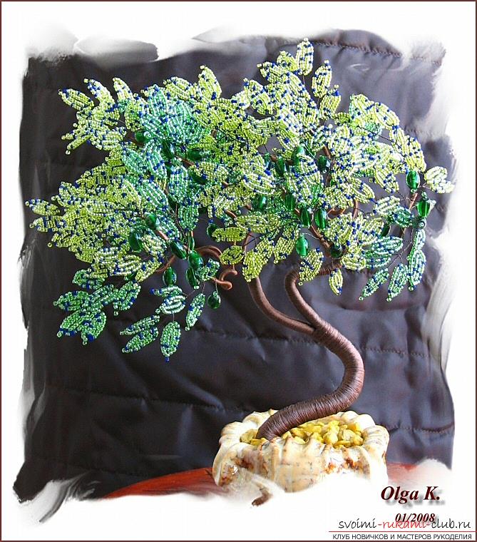 Olive tree from beads. Photo number 12