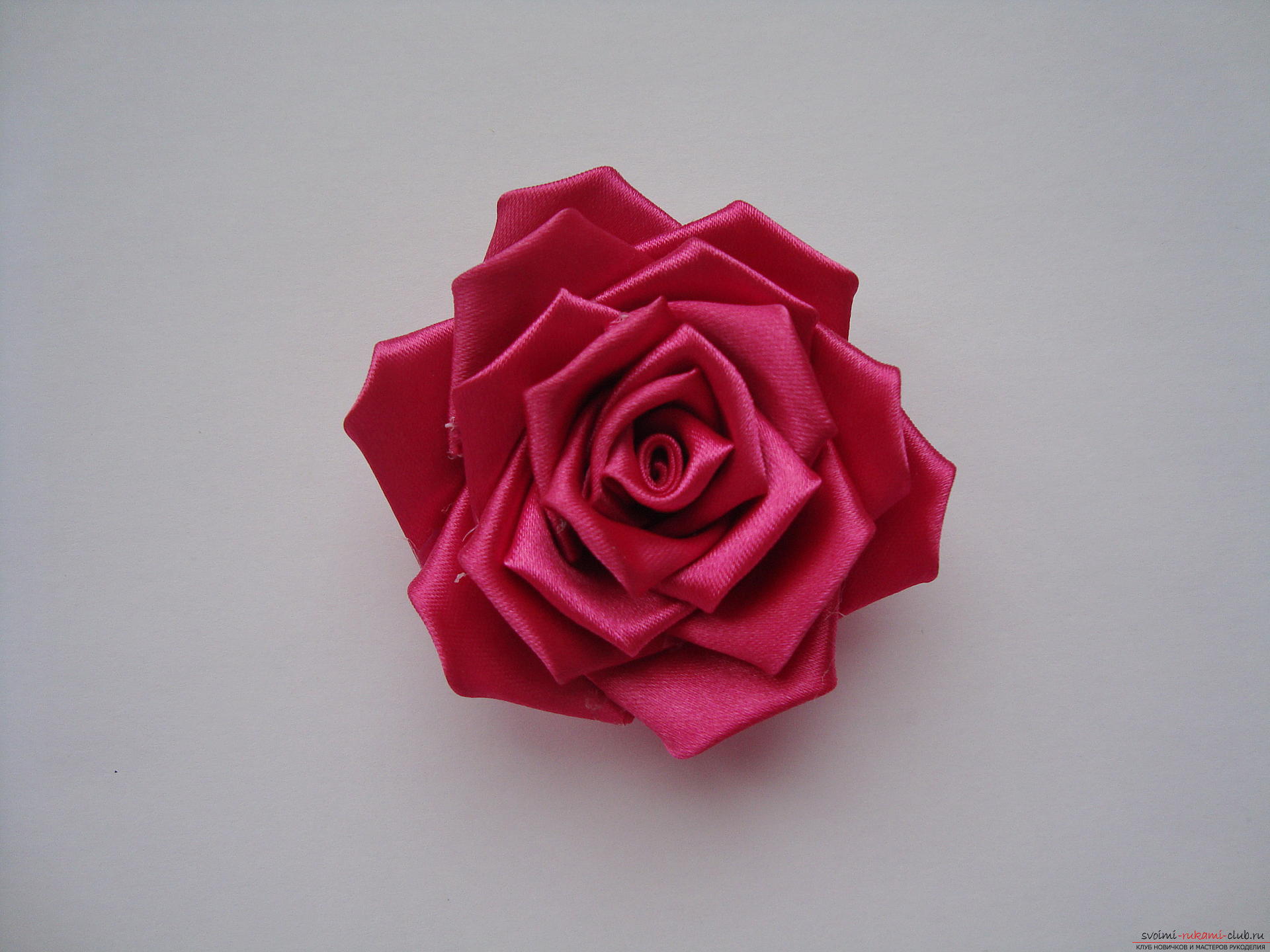 Step-by-step instructions for creating roses from the atlas with your own hands. Photo number 12