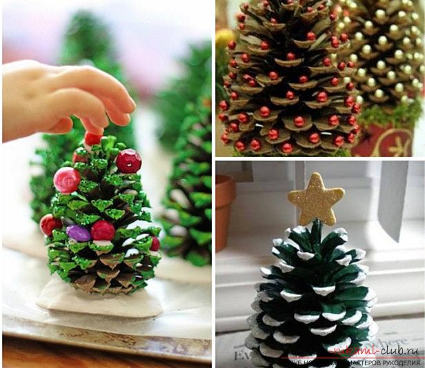 Shishechka as an oddity Christmas tree - decorations and handicrafts. Photo №1