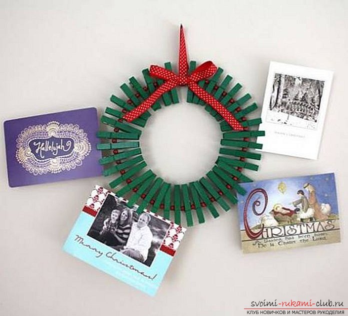 New Year's wreaths. How to make your own hands, a photo of interesting wreaths .. Picture №3