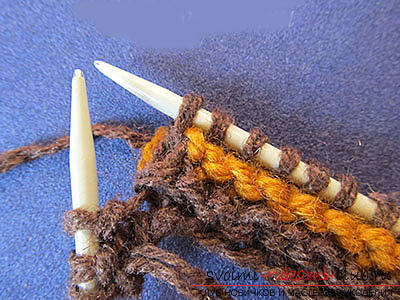 How to tie comfortable slippers-blind with knitting needles. Photo №4