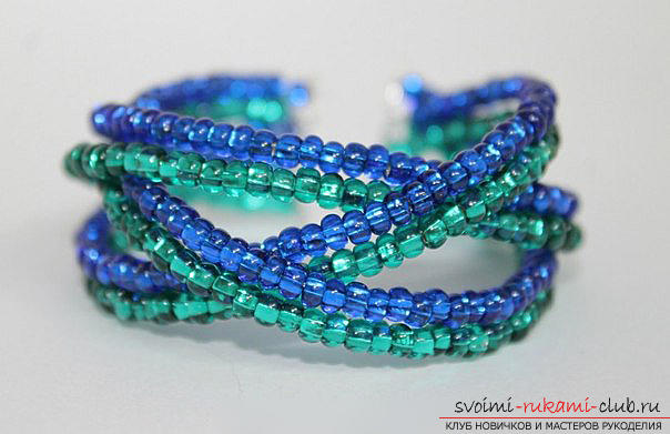 How to make a bracelet with beading? Lessons for beginners. Photo №8