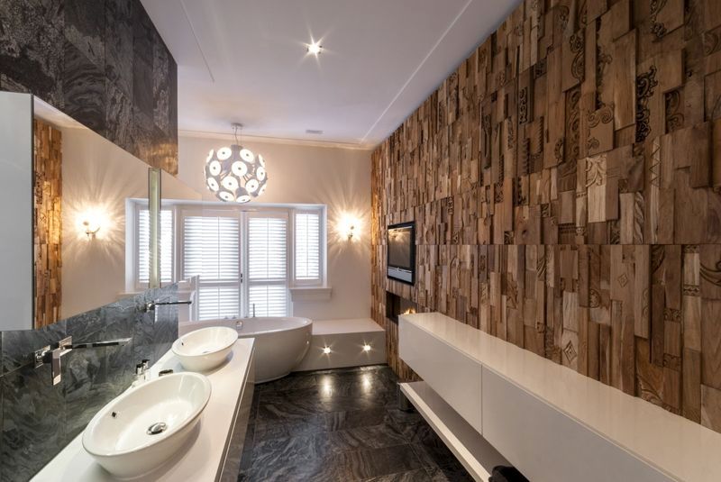 3D panels for walls in the bathroom