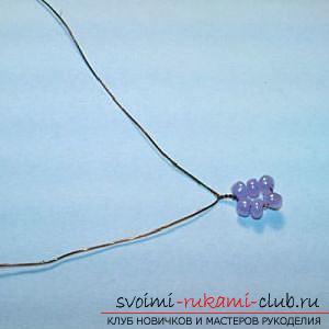 Free master classes on creating wisteria from beads, tips and advice on making blossoming brushes and decorating the trunk. step-by-step photos .. Picture №14