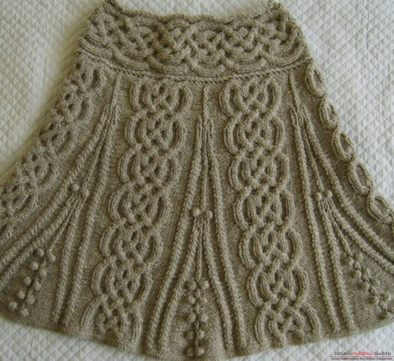 knitted needle patterns from harnesses for a scarf. Photo №4