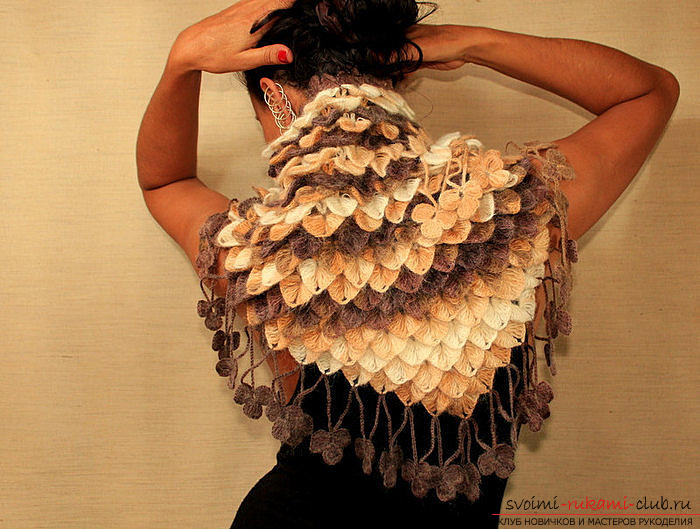How to tie a shawl crochet, master class with a photo and description, recommendations for creating shawls .. Photo # 10