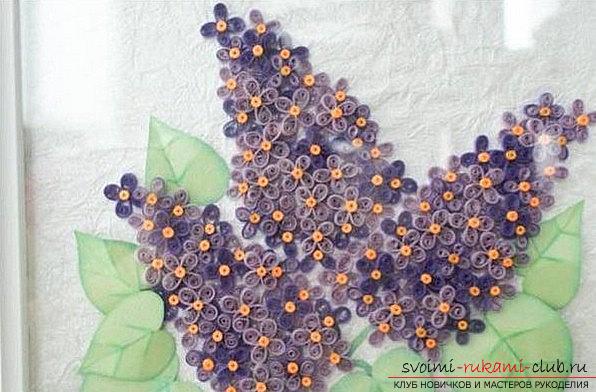 A unique lilac quilling of a flower of luck - a master class. Photo №1