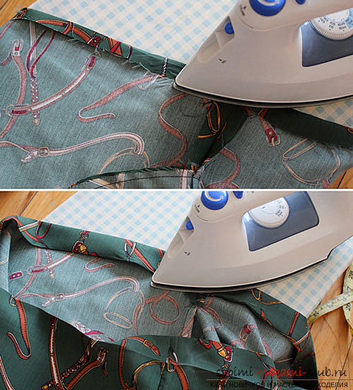 How to quickly and simply sew a skirt-trapezium on an elastic band with your own hands. Photo №4