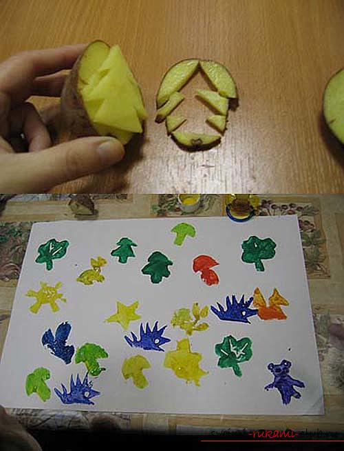 We learn to create simple and interesting crafts from potatoes with our own hands. Photo Number 9