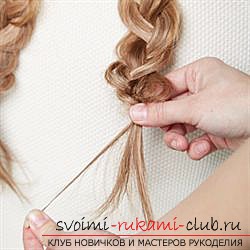 Festive hairstyles can be made with your own hands at home. Simple and easy to perform the installation with photos and descriptions of the work step-by-step .. Picture №3