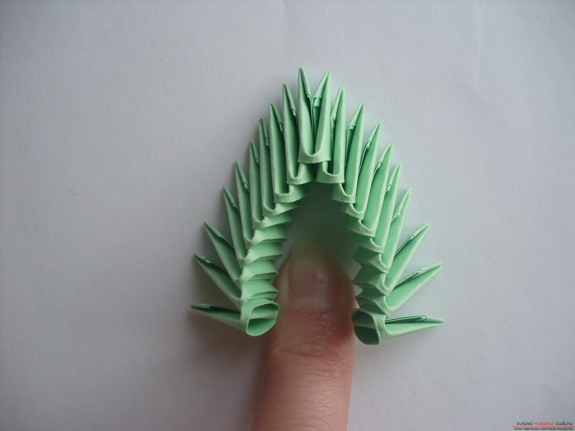 Този майсторски клас ще ви научи как да направите виолетово във ваза в техниката на модулен оригами .. Снимка # 8