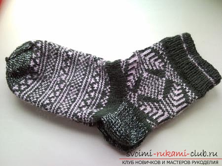 toe-asterisk of a knitted sock. Photo №6