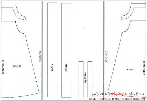 photoinstruction for a sarafan pattern for a girl. Picture №3