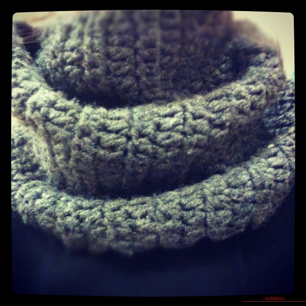 knitted knitted scarf for women. Photo №4