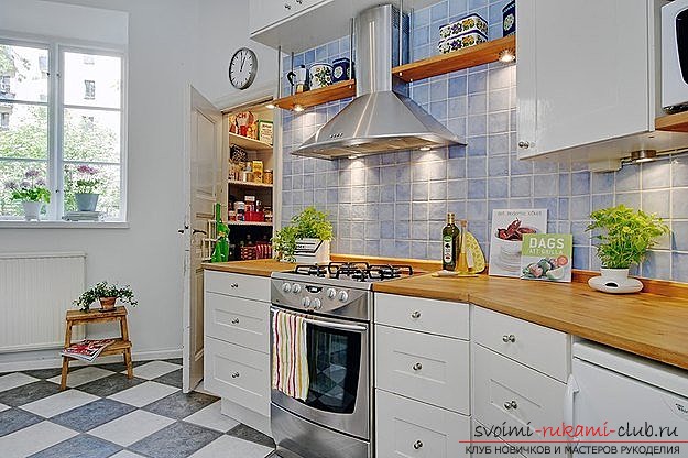 photo examples of interiors of kitchens in the Scandinavian style. Picture №3