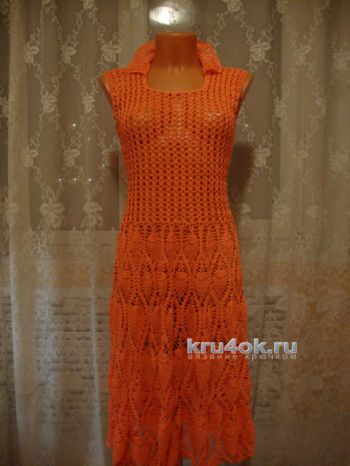 Knitted dress. The work of Mary