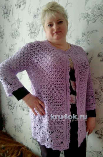 Knitted cardigan. Ludmila's work