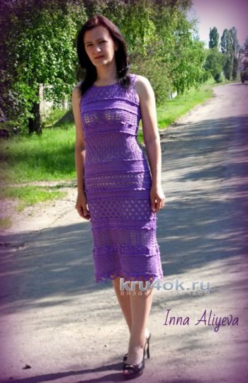 Crocheted dress Goddess. Inna Aliyeva's work