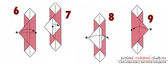 Как да създадете собствени занаяти в оригами техника за деца на възраст 9 години .. Снимка # 4