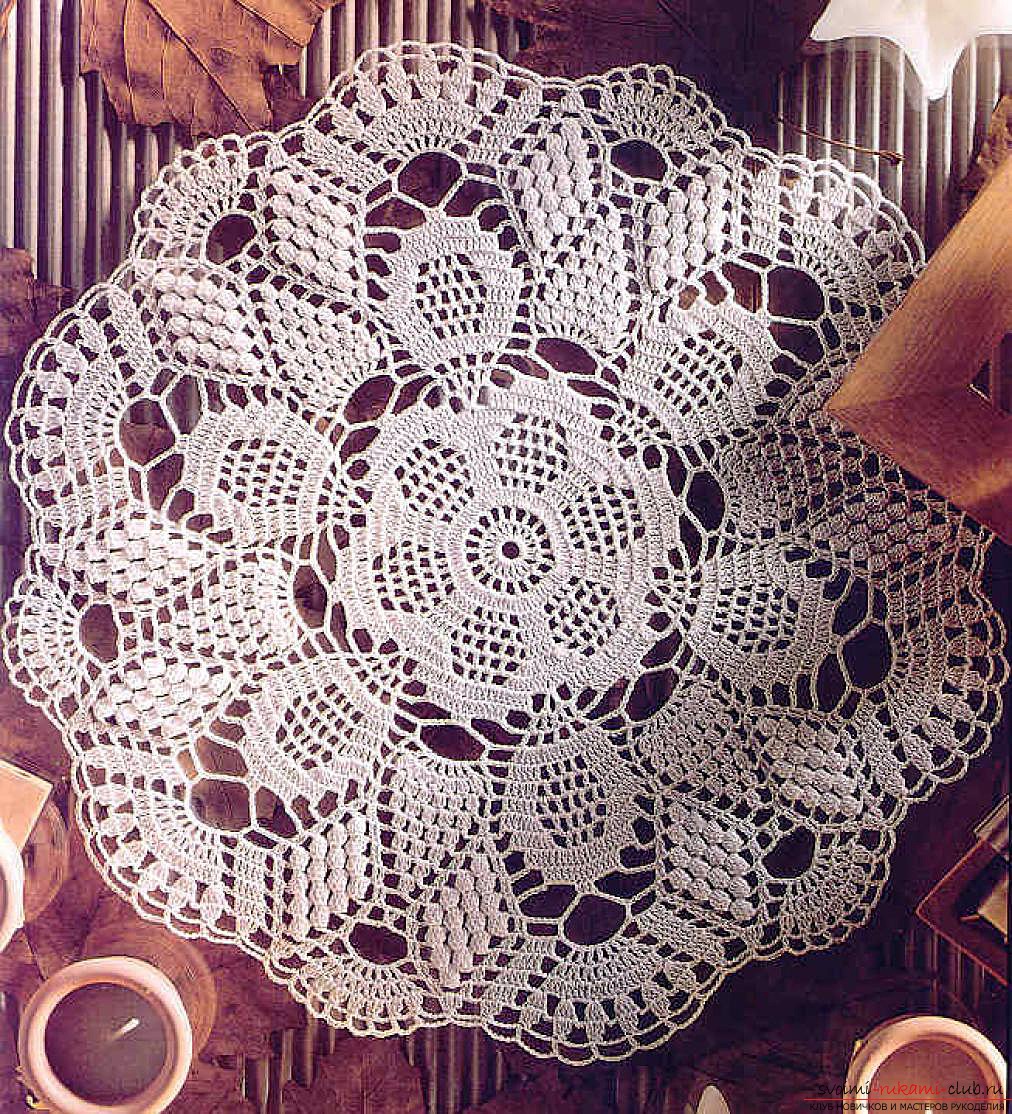 crocheted beautiful napkin for home. Photo №5