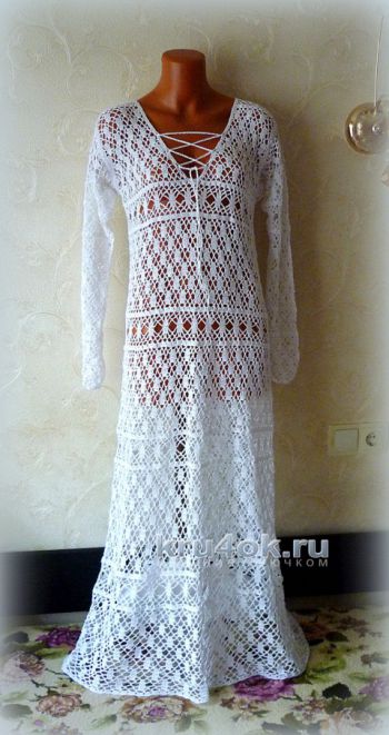 Dress the crochet. Olesya Petrova's work
