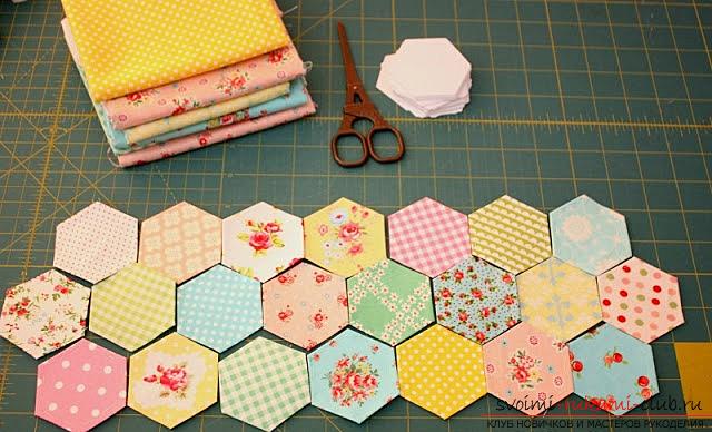 Sewing decorative patchwork in patchwork style. Photo №5