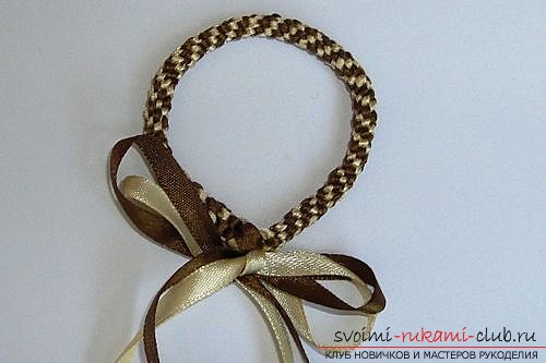 Puff bracelets from ribbons with your own hands. Photo №6