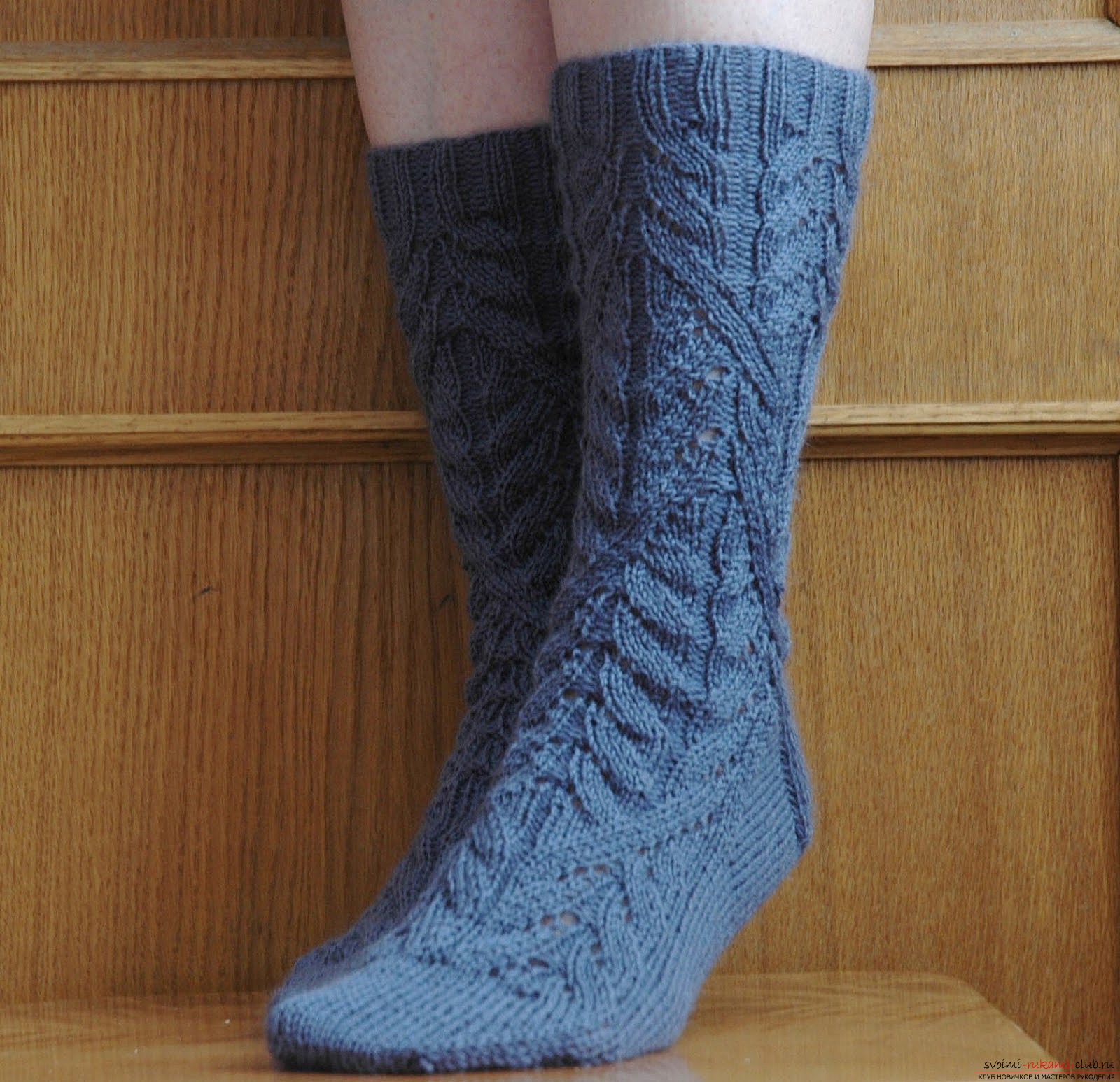 seamless socks with two spokes. Photo №4