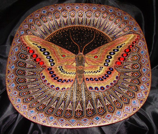 malba s obrysy, talíř "Butterfly", keltma