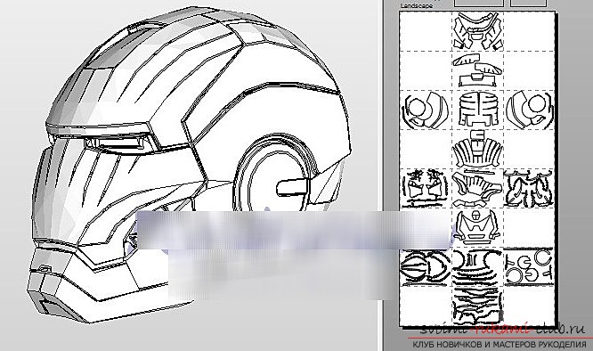 Маска железного человека схема из бумаги - 81 фото